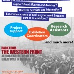 Back from the Western Front: volunteers needed