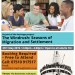 Poetry Writing Workshop: Inspired by Windrush Poetry