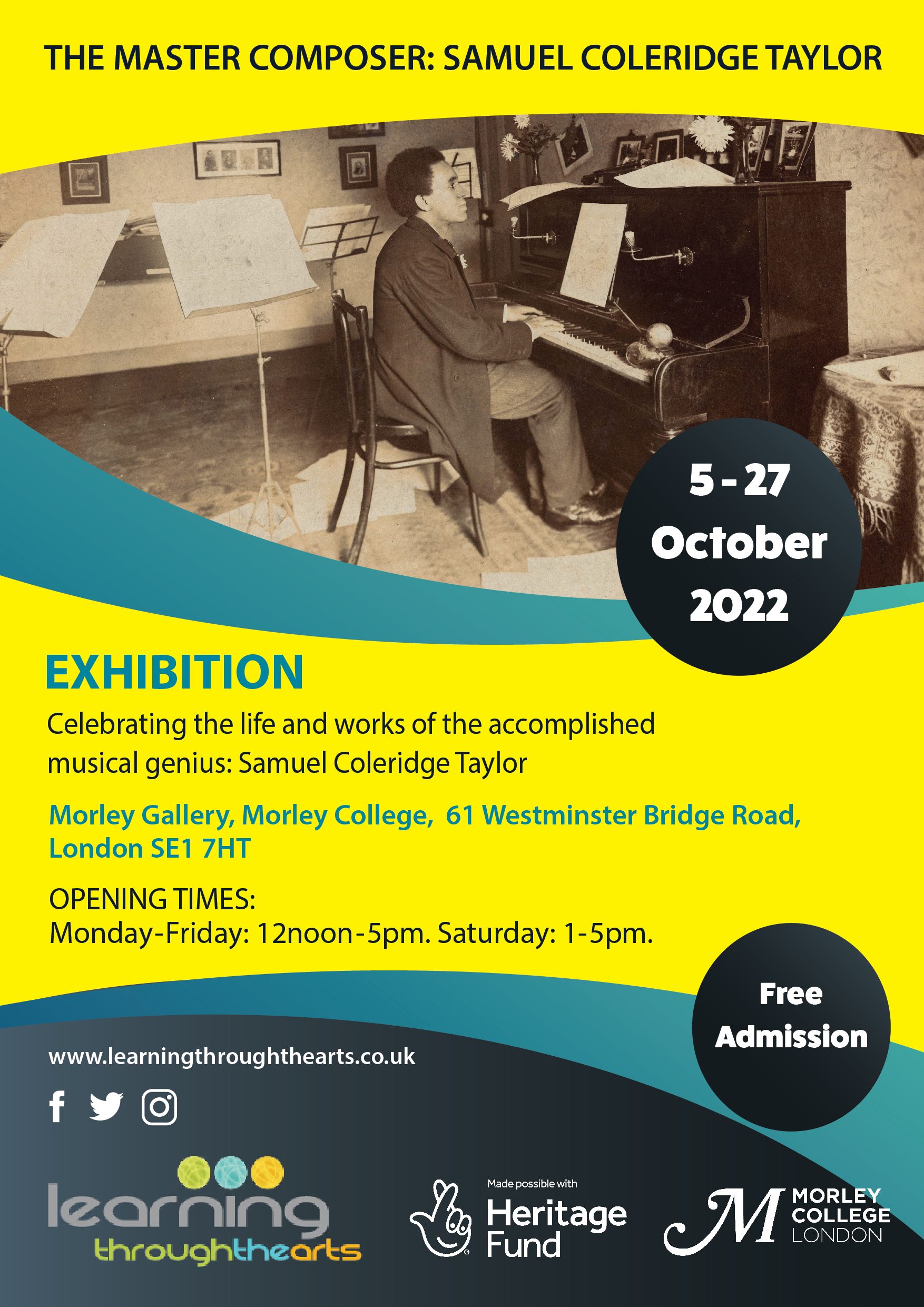 Samuel Coleridge-Taylor Exhibition at Morley College