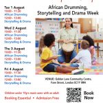 Inspiring Minds August 2023: African Drumming, Storytelling, and Drama Week